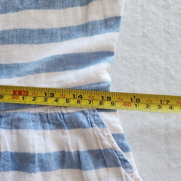 beachlunchlounge Blue and White Striped Casual Dress Size Small - Picture 11 of 13